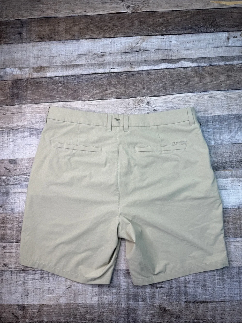 Birddogs Men's 34 Lined Casual Stretch Shorts - Khaki 7”